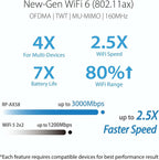 ASUS RP-AX58 AX3000 Extensor de rango de doble banda WiFi