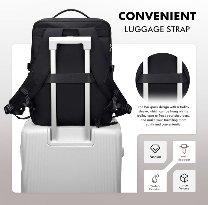 GOLF SUPAGS Elegante mochila para computadora portátil para mujer,...