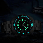 ADDIESDIVE Reloj de buceo automático para hombre H8 Reloj de pulsera de acero inoxidable mecánico NH35A/8215 Dial limpio zafiro sintético estéril sin logotipo