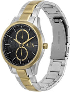 A|X Armani Exchange Reloj multifunción para hombre con correa de cuero o acero inoxidable