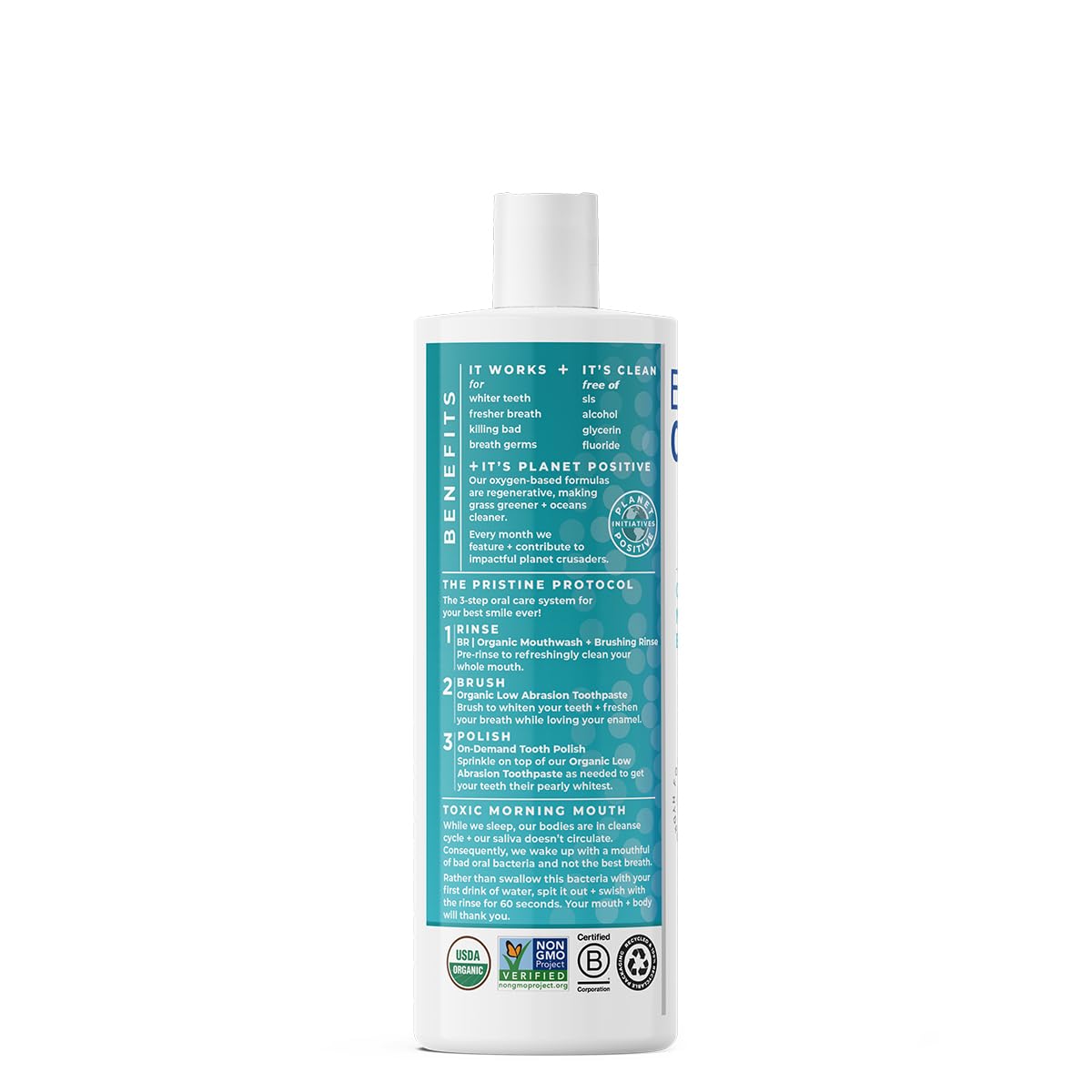 Essential Oxygen, Enjuague de cepillado orgánico certificado, Cinna...