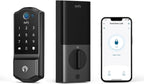 eufy Security Smart Lock C220, cerradura inteligente de puerta sin llave con huellas, Negro, Cerrojo