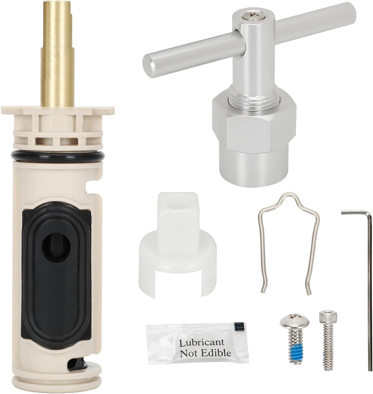 Kit de cartucho de ducha de repuesto para cartucho Moen 1222 con herramienta de extracción compatible con Moen Posi - Válvula de equilibrio de presión de temperatura para ducha y bañera, arregla fugas