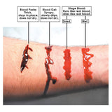 Graftobian Kit de maquillaje para muestras de sangre, con 4 sangre...