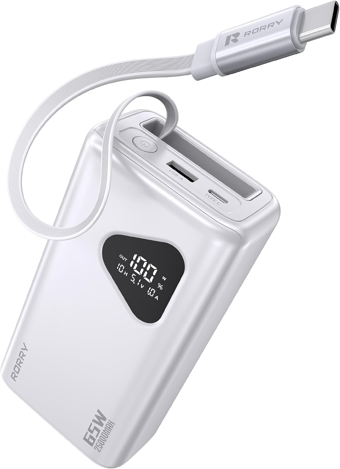 RORRY Banco de energía para computadora portátil, 25000mAh 65W Carg...