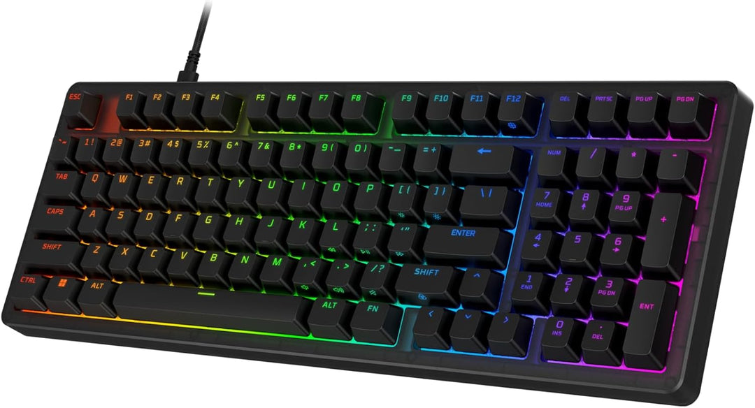 HyperX Eve 1800 - Teclado para juegos, factor de forma 1800, ilumin...