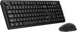 Belkin Combo de teclado y mouse inalámbricos, receptor USB-A, negro...