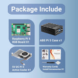 RasTech Raspberry Pi 5 Kit 8GB RAM con funda Pi 5, enfriador activo...