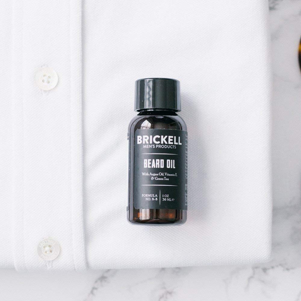 Brickell - Aceite de barba para hombre, aceite de argán y jojoba pa...