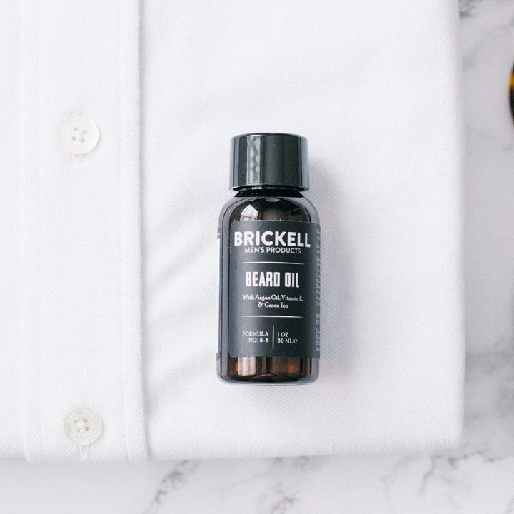 Brickell - Aceite de barba para hombre, aceite de argán y jojoba pa...