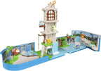 Jazwares Pokemon Carry Case Battle Ruins Playset - Portable Transforming Backpack Playset con Action Features y 2-inch Pikachu Battle Figure