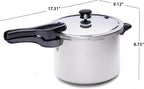 Olla a presión Presto, de acero inoxidable, Plateado