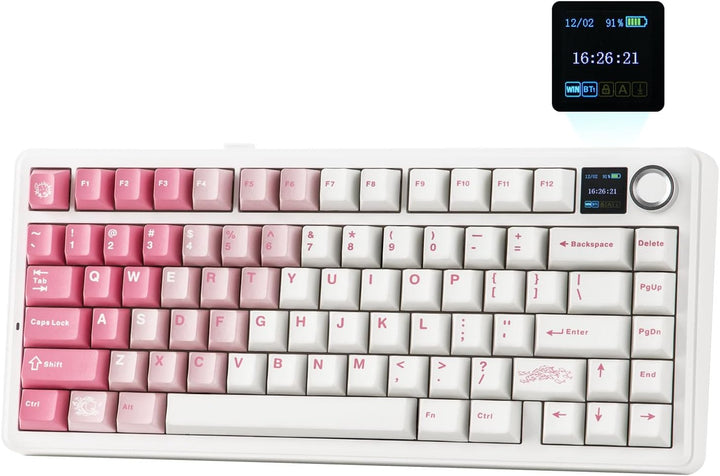 EPOMAKER X Aula F75 MAX Teclado mecánico inalámbrico con pantalla T...