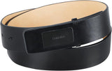 Calvin Klein Cinturón con hebilla de placa moderna y detalle de log...