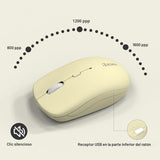 Teclado inalámbrico y mouse combinado silencioso para oficina y hog...