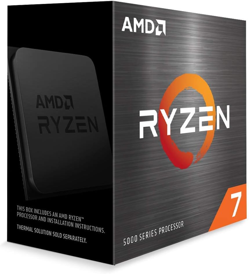 Procesador de escritorio AMD Ryzen 7 5800X de 8 núcleos, 16 hilos d...