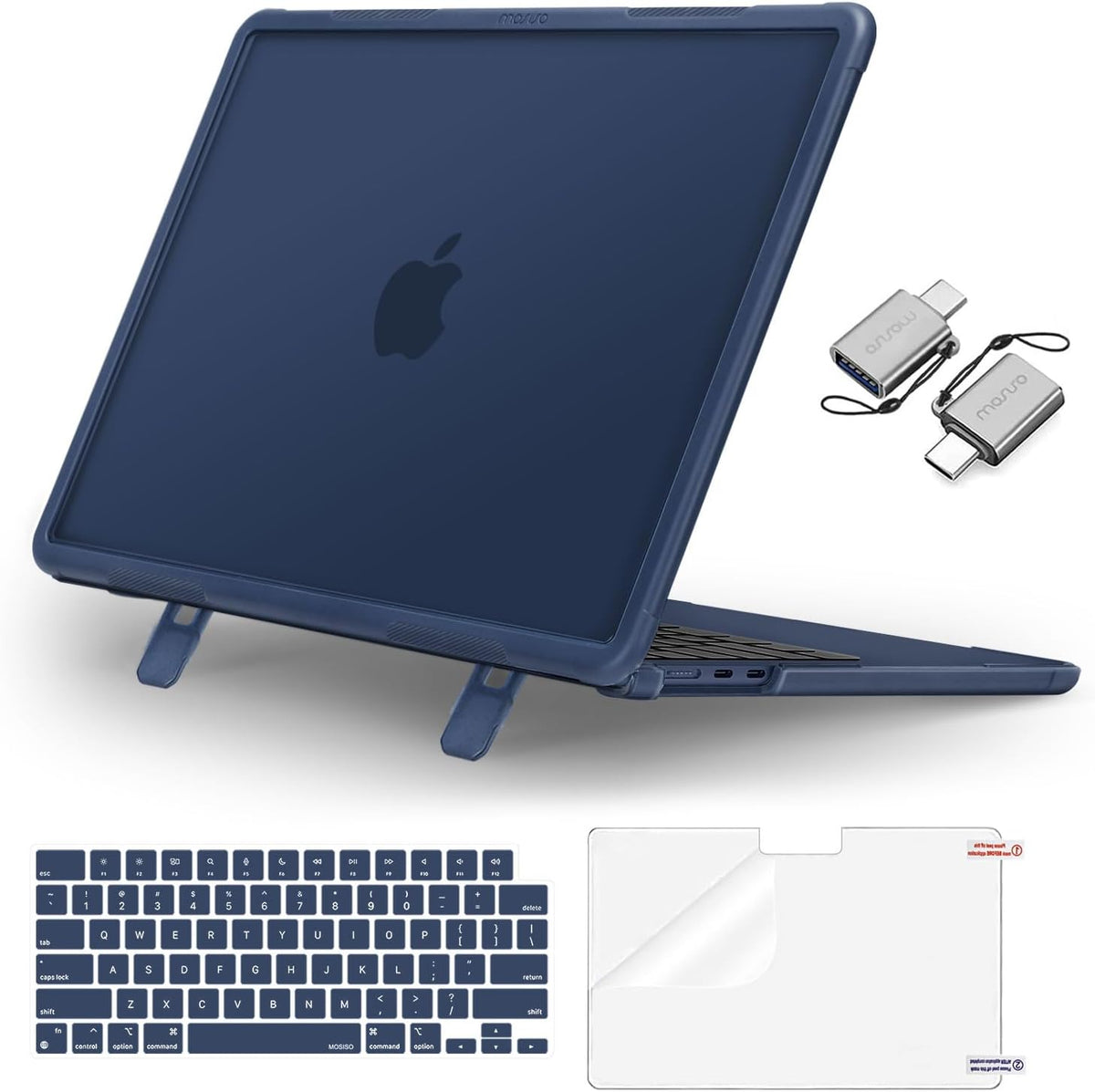 MOSISO Funda compatible con MacBook Air de 13 pulgadas M5 M4 M3 M2...