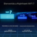 NETGEAR Nighthawk Router WiFi 7 de doble banda (RS200) Solo router...