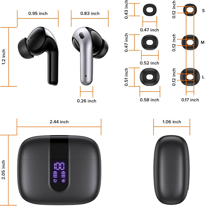 TAGRY Auriculares Bluetooth Verdaderamente Inalámbricos Auriculares...