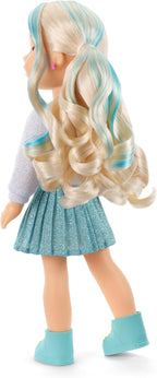 American Girl, AG Sisters Jozette - Muñeca con ojos azules, cabello rubio largo ondulado con reflejos azules, 14.5 pulgadas, a partir de 4 años (exclusivo de Amazon)