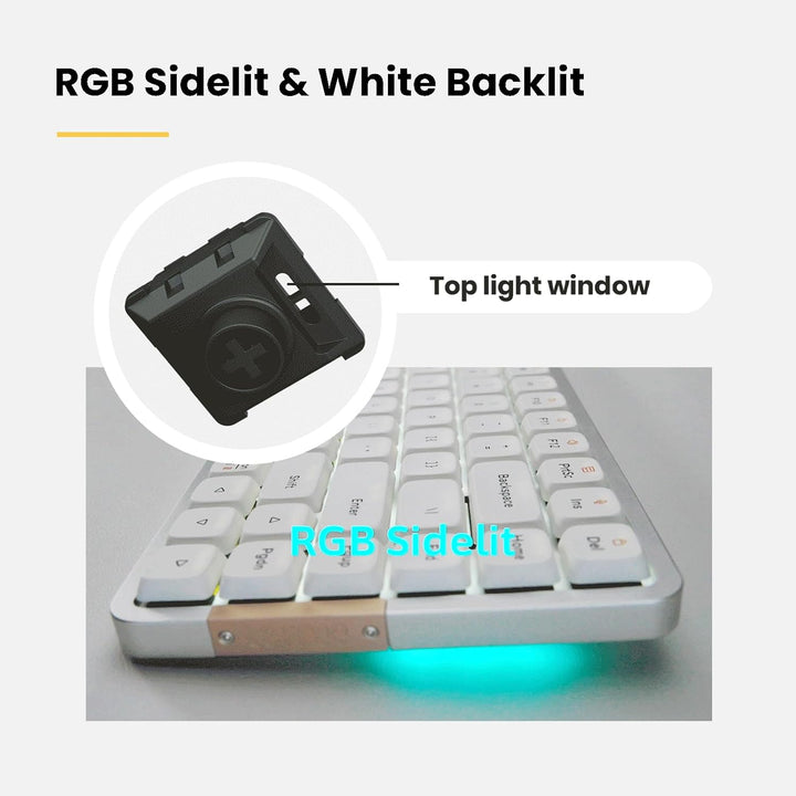 LOFREE Flow84 Teclado mecánico de perfil bajo, teclados inalámbrico...