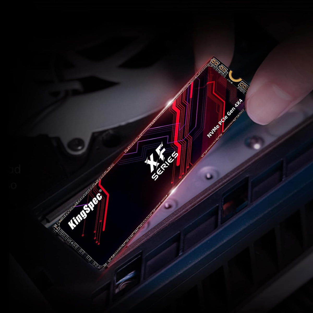 KingSpec SSD M.2 de 2 TB 2280 NVMe PCIe 4.0 x4, velocidad de lectur...