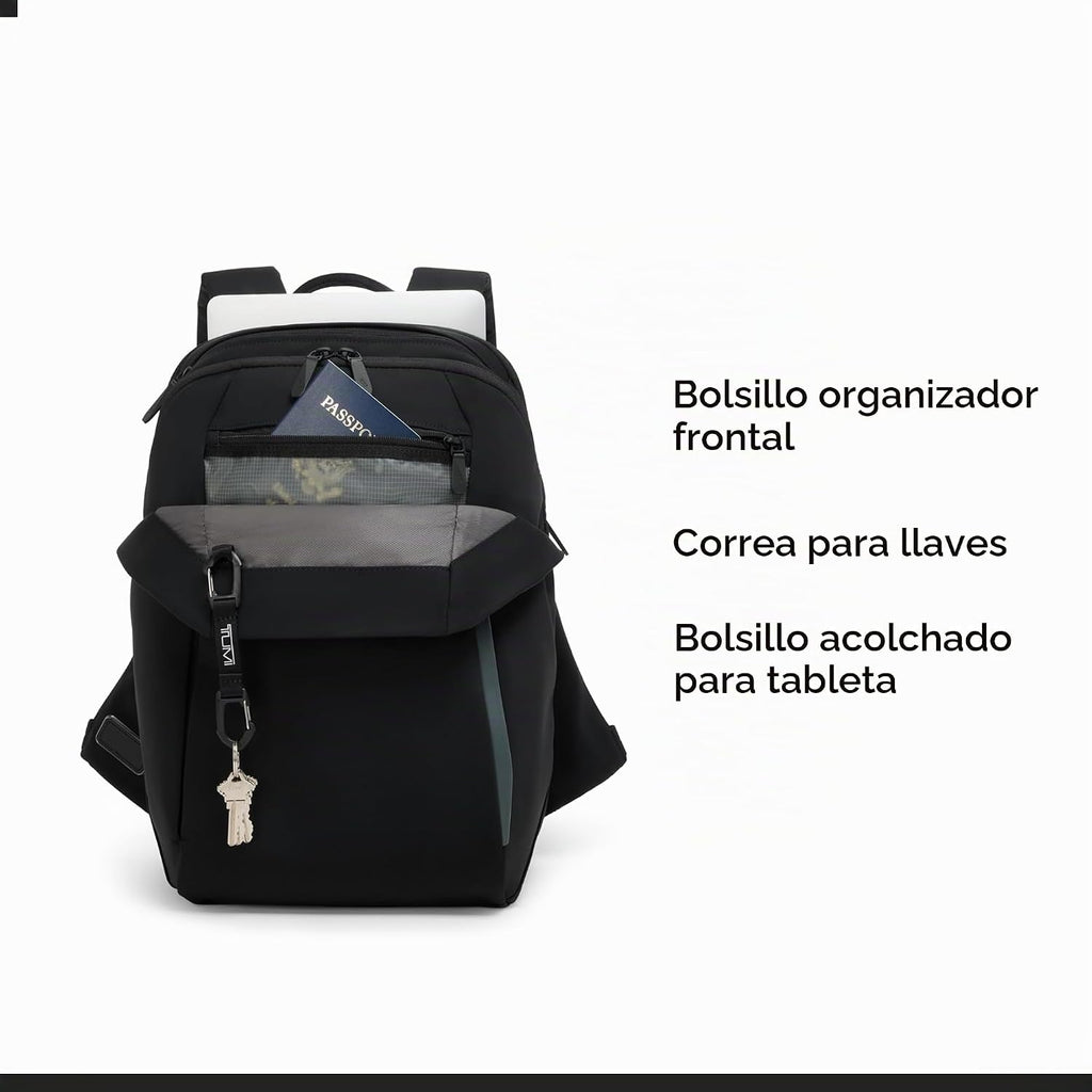 TUMI Axis Mochila mediana de 20 litros, se adapta a portátiles de hasta 15