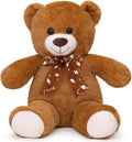 Peluche de oso de peluche 24'' pequeño juguete de felpa regalo para San Valentín Navidad Cumpleaños marrón oscuro