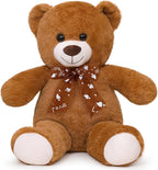 Peluche de oso de peluche 24'' pequeño juguete de felpa regalo para San Valentín Navidad Cumpleaños marrón oscuro