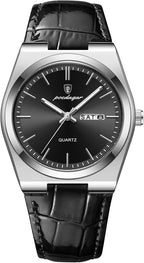 Poedagar Relojes de negocios para hombre, reloj de cuarzo de moda para hombre, impermeable, luminoso, fecha, Weel, clásico, cuero para caballero