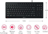 CHERRY Teclado Stream TKL con cable USB TenKeyLess versión compacta...