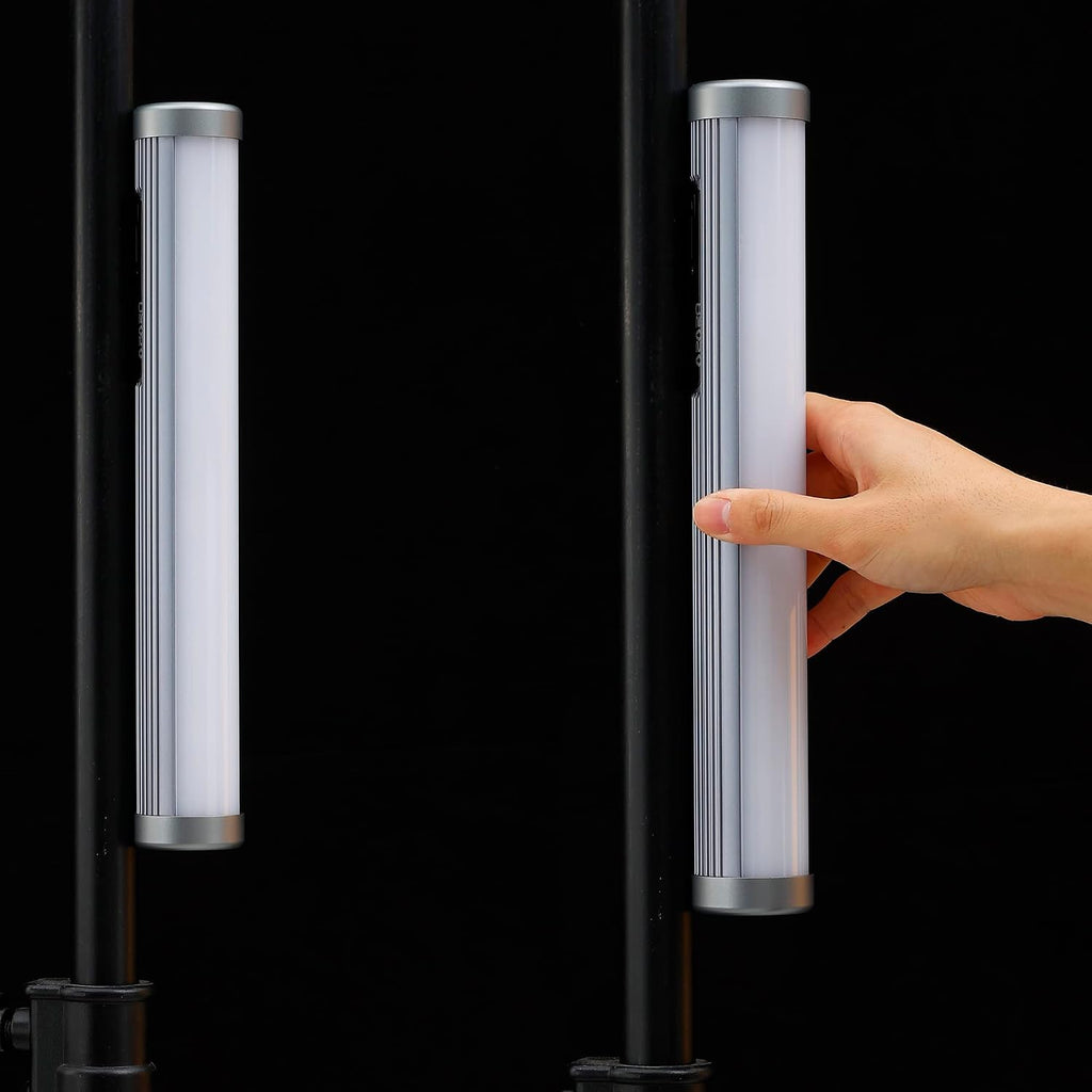 Meteor 30 tubos de píxeles a todo color luz LED, 10 W RGBWW, CCT 2,000 K a 20,000 K, barra de luz de mano RGBWW de 30 píxeles, soporte de atracción magnética, control de aplicación