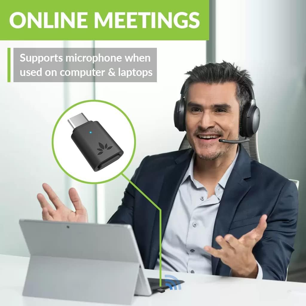 Avantree Adaptador de audio Bluetooth USB-C C81 para PS5
