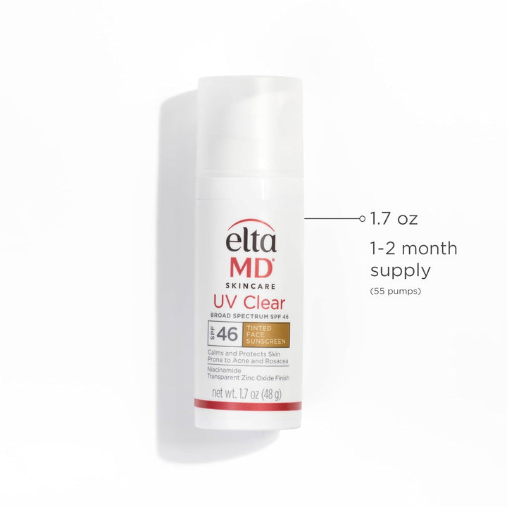 EltaMD UV Clear Face Sunscreen SPF 46, Oil-Free Sunscreen with Zinc...