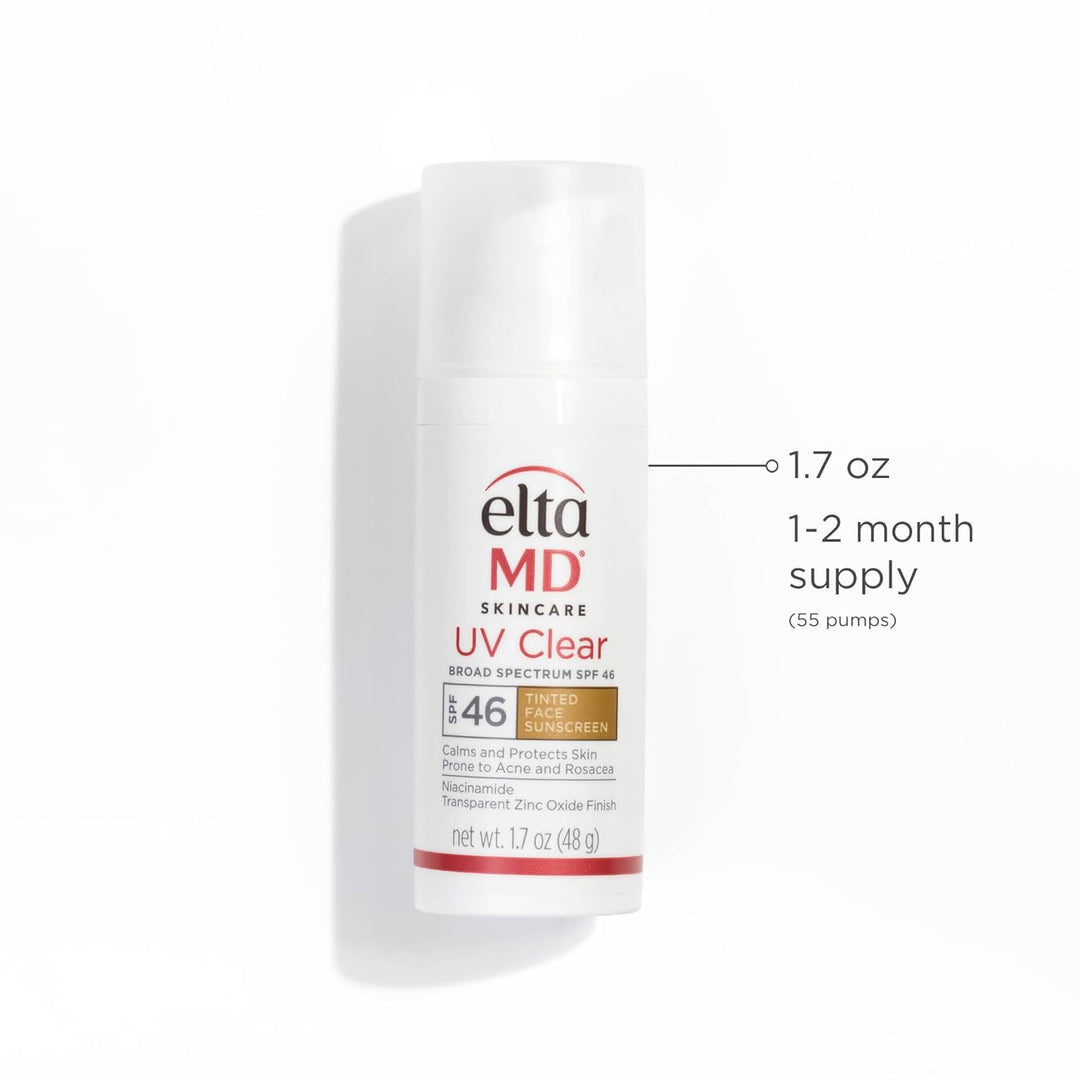 EltaMD UV Clear Face Sunscreen SPF 46, Oil-Free Sunscreen with Zinc...