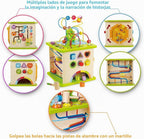 Cubo de actividades para niños Hape bichos de ciudad, madera