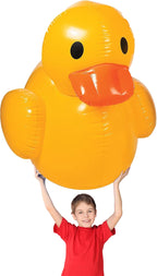 Fun Express Giant Inflatable Rubber Duck, 4 Feet, Yellow
