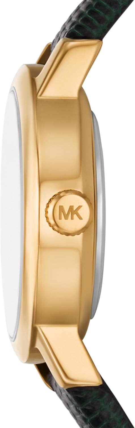 Reloj femenino Michael Kors Maude de tres manecillas en piel verde (Modelo: MK7633)