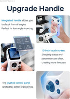 FeiyuTech Kit oficial SCORP Mini 2 cardán, estabilizador de cámara de 3 ejes con luz de llenado AI Tracker, 1,3 pulgadas Touch Sreen, para cámara sin espejo, smartphone, cámara de acción, con funda de