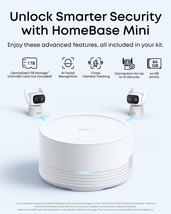 eufy Security Cámara para interiores y exteriores C31, paquete de 2...