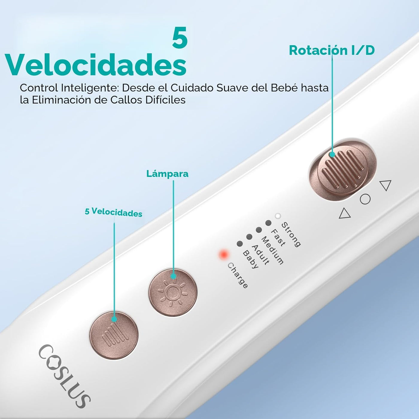 COSLUS Kit Profesional de Manicura y Pedicura, Lima de Uñas Eléctri...