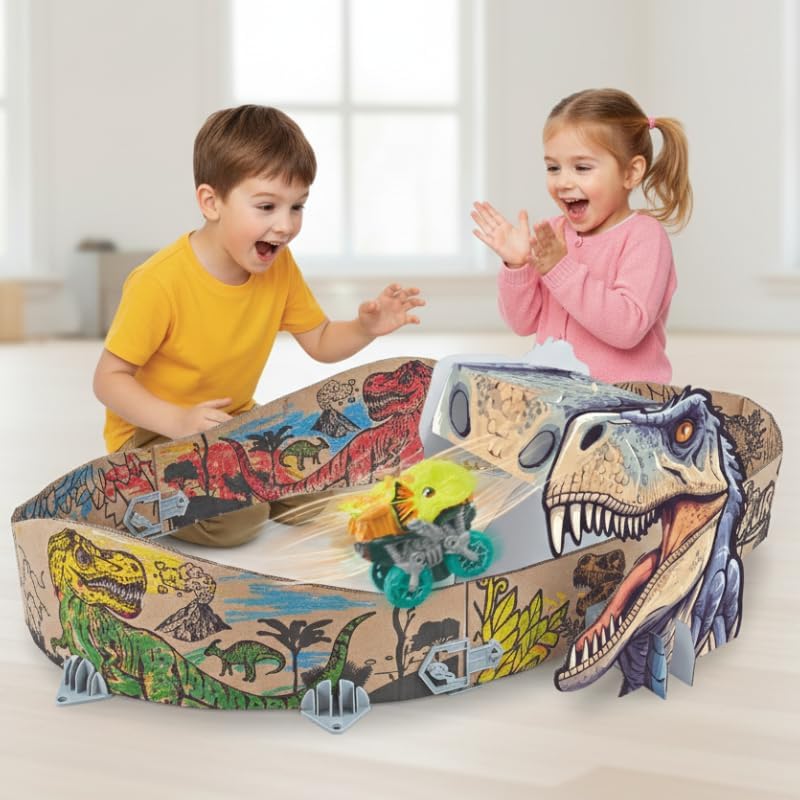 Pista de carreras de dinosaurios juego de dinosaurios
