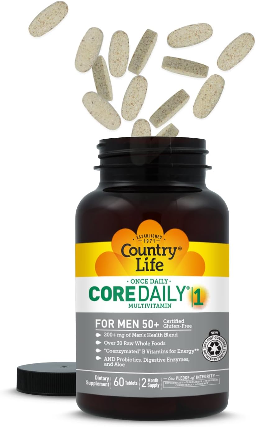 Country Life CORE Daily-1 Multivitamínico para hombres mayores de 5...