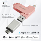 Apple Certificado MFi 512GB Stick de Fotos, Unidad Flash para iPhon...