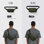 tomtoc Bolsa bandolera X-Pac de 1.5L con bloqueo RFID para hombres y