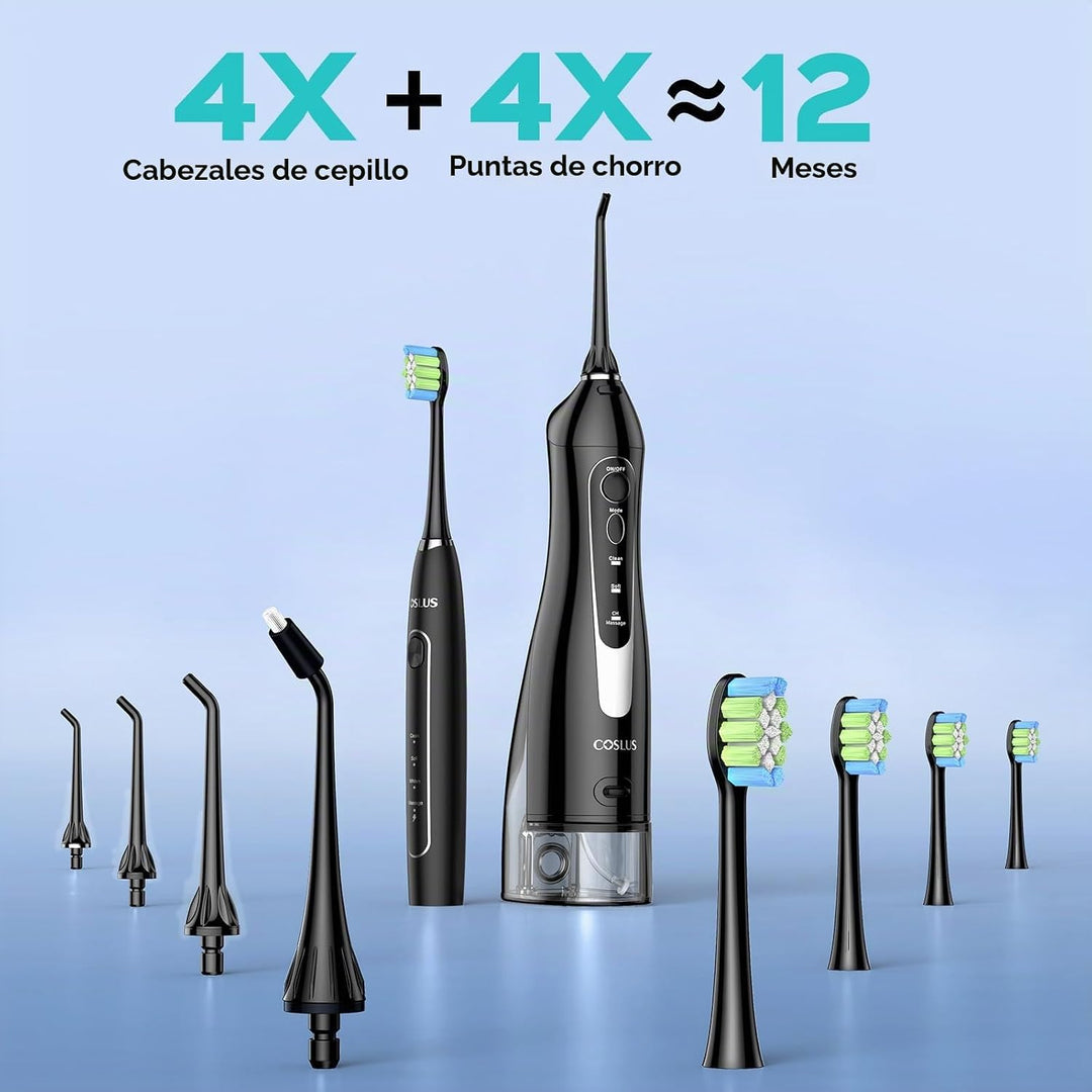 COSLUS C20 &amp; C41 Irrigador Dental Portátil con Cepillo de Dient...
