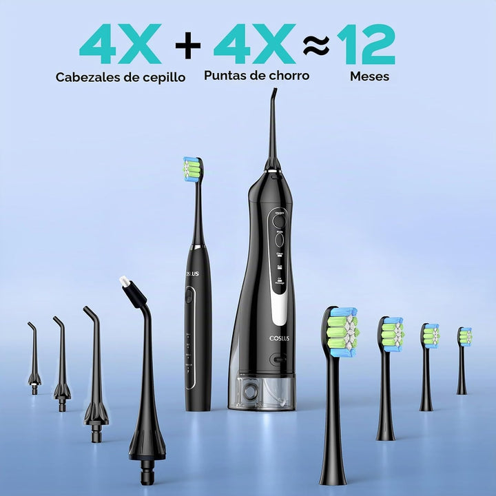 COSLUS C20 &amp; C41 Irrigador Dental Portátil con Cepillo de Dient...