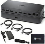 Estación de acoplamiento Pro Dock WD25 USB-C – 100 W de potencia, soporte de pantalla 4K dual, incluye HDMI Anyhdd, DisplayPort y cable C a C, garantía de 3 años