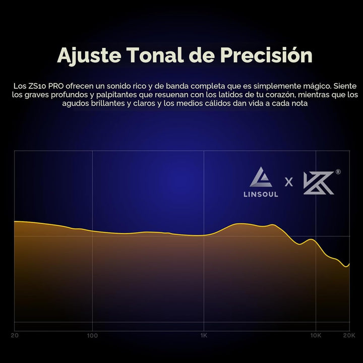 Linsoul KZ ZS10 Pro, auriculares intraaurales HiFi con 5 controlado...