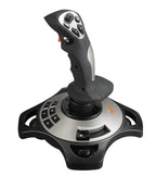 Controles de simulador de vuelo PXN 2113 joystick de vuelo para PC con función de vibración y controles de acelerador Control de vuelo con cable para PC Windows XP/VISTA/7/8/10/Computadora/Portátil (solo PC)
